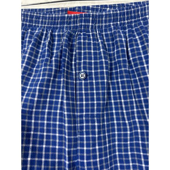 Indianapolis Colts Flannel Pants Medium Blue Plaid Lounge Sleep Pajama NFL - Picture 3 of 14
